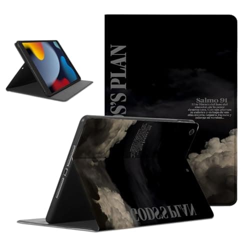 Mrtponk Stylish Jesus Christian God's Plan Tablet Case for iPad mini 4 2015 Case 7.9 Inch,Clouds Pattern for Women Men Teens Protective Cover Flip PU Leather Stand Funda