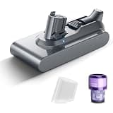 Bonacell 10000mAh V11 Battery Replacement for Dyson Button Click in Installation Style V11/Extra/Absolute/Animal/Torque Drive/Outsize/V15/SV15/SV22 25.2V Cordless Vacuum Battery