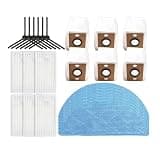 FBUGZENQN Compatible for ILIFE，V20 /Compatible for Vyzzle，D10 /Compatible for Laresar，L10 /Compatible for Lydsto，R1D Edge/Main Side Brush Filter Mop