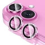 Tensea for iPhone 16 / iPhone 16 Plus Camera Lens Protector, 9H Tempered Glass Camera Cover Screen Protector, HD Clear, Metal Individual Ring for iPhone 16 6.1inch/16 Plus 6.7inch