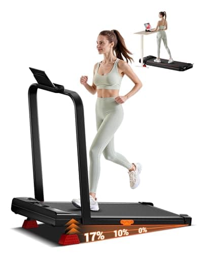 15% Incline Walking Pad Treadmill 0.6-6.2MPH Quiet Foldable Treadmill for Home Office