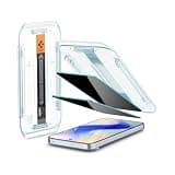 Spigen AluminaCore Tempered Glass Screen Protector [GlasTR EZ FIT - Privacy] designed for Pixel 10 Pro XL | Pixel 9 Pro XL [2 Pack] 9H+ Hardness, Aluminum-Enhanced Durability and Impact Resistance