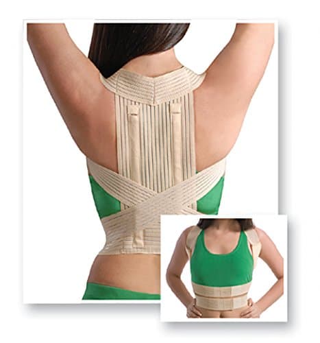Posture Corrector Elastic Straps Support Ribs Back Holder 2011 Beige XXL