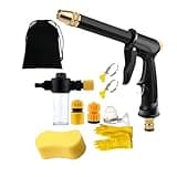 Jet Sweeper Nozzle Power Washer for Garden Hose, Ivy Ever Pressure Washer, 4-Mode Pressure Washer Wand for Patio Cleaning, Plant Watering, and Pet Washing (D)