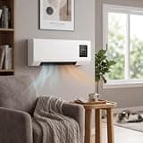 2-in-1 Portable Air Conditioner & Space Heater, 110v Ductless Ac Unit with Remote Control, Quiet Smart Cooling & Heating for Bedroom, Home Office, Rv White