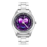 NTVOWPZO Three-Hand Analog Stainless Steel Watches for Men Easy Reader