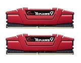 G.SKILL RipjawsV Series DDR4 RAM (XMP) 16GB (2x8GB) 3000MT/s CL16-18-18-38 1.35V Intel AMD Desktop Computer Memory U-DIMM - Red (F4-3000C16D-16GVRB)
