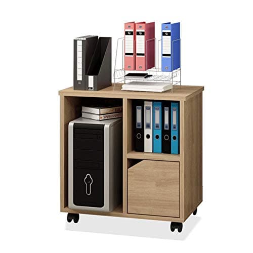 File Cabinets Wood File Cabinet Mobile Lateral for Home Office Need to Assemble Drawer Vertical File (Color : Beige, Size : 60x40x63cm)