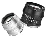 50mm F1.2 APS-C Manual Focus Portrait Lens for E/X/M / M4/3 / Z/L/RF(Black,Macro 4/3)