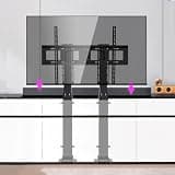GFSGHZZ Motorized Tv Lift, Electric Height Adjustable Tv Mount with Remote Control, Dual Motor Lifting Stroke 150Cm, for 55-120In Tvs Up to 130Kg