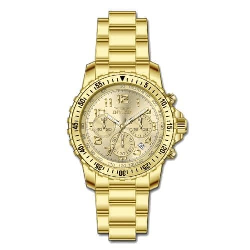 Invicta Pro Diver Men 43mm Stainless Steel Gold Gold dial PC32 Quartz