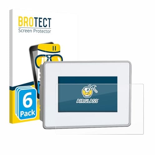 brotect Glass Screen Protector Film Compatible with Bucher Automation JetView 1004 (6 Pack) - Glass-Foil Protection [Scratch Resistant, High Clarity]
