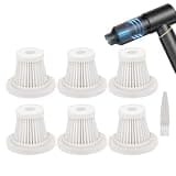 6 Pack Vacuum Filter Replacement for BSRCO Car Vacuum Cordless 4-in-1,Washable HEPA Filter Accessories Part