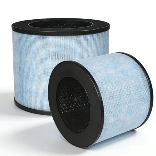 MK01 MK06 Air Filter Replacement Compatible with Aroeve MK01, MK06, ToLife TZ-K1 and Kloudi DH-JH01 Air Purifier, Blue, Standard Version, 2 Pack