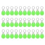 PATIKIL 125kHz T5577 RFID Key Fob Tag, (Light Green) (30pcs), Writable Rewritable Smart Key Fobs Tags Blank Clone IC Card Key Classic 1K, Suit for - Entry Access Control Systems