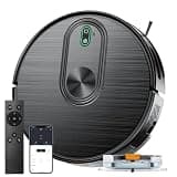 Robot Vacuum and Mop Combo Self-Charging, Robotic Cleaner with Gyro Inertial Navigation, Ideal for Hard Floor, Carpet, Pet Hair, 6500Pa Suction