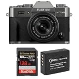 X-T30 III Mirrorless Camera with XC 13-33mm Lens, Charcoal Silver, with Extra Battery and 128GB Memory Card