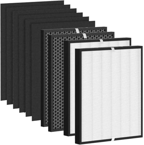 10 Pack 3000 Replacement Filter Compatible with AD 3000/3000M/3000Pro Air Purifier, 2 Main Filter & 2 Activated Carbon Filter with 6 Pre-Filters, Compatible with ADF3001 ADF3002, Not for AD3500