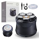 MAVIÉ Waterproof 6-Blade Electric Head & Body Shaver Floating Shaving Head