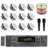 Technical Pro Home Audio System Kit, 6 Channel 6000 W Bluetooth Amplifier