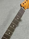 Rosewood Fretboard inlay 22 fret Satin Roasted Flame Maple electric guitar neck