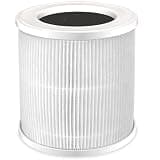 Air purifier replacement filter cartridge, white, single pack, suitable for various scenarios including bedrooms and living rooms.