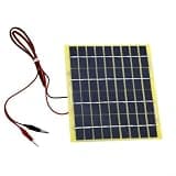 5W 18V Solar Panel 12V Charging, Polycrystalline PV Module with 1.5m Cable Camping, Garden, Pumps and Small Devices