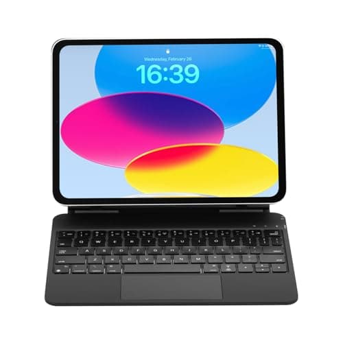 mobee Magic Keyboard Case for iPad Pro 11 inch (4th/3rd/2nd/1st) Gen & Air 11 inch (M3/M2, 2025/2024)& 10.9" iPad 5th &4th Gen (Black, iPad 11th A16 2025 / 10th Gen 2022)