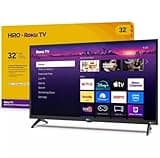 Roku Hiro TV 32" 720p HD Smart TV Flat Screen LED Television TV and Dolby Audio for Streaming, 3X HDMI Ports, with Wi-Fi & Bluetooth - H32C2C4