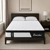 WeGoout Full 12 Inch Black and White Hybrid Mattress in a Box, Medium Feel Mattress with Cooling Gel Memory Foam, Latex and Pocket Springs