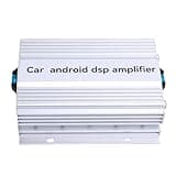 Haofy Car Amplifier 4 Channel AB Class 60W x 4 Compact Aluminum Alloy DSP with High Level Inputs for Head Unit and Subwoofer