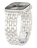 TOYOUTHS Designer Vintage Starlight Bracelet for Apple Watch Band Women 42mm 40mm 41mm 38mm, Stainless Steel Dressy Elegant Luxury Metal Strap for iWatch Series 11 10 9 8 7 6 5 4 SE 3 2 1