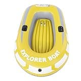 Sunisfa Inflatable Kayak Canoe 2 Person Rowing Air Boat PVC Inflatable Dinghy PVC Boat 0.3mm Thick Airtight Wear Resistant Double Valve 2 Paddle Mounts for Fishing Drifting Diving