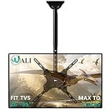 WALI Ceiling TV Mount for 26-65 Inch LCD LED OLED 4K TVs, Hanging Pole Ceiling Mount TV Bracket Up Down, TV Ceiling Mounts for Gym Patio Gazebo, up to 110 lbs, Max VESA 400x400mm (CM2665), Black