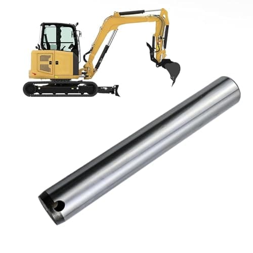 Qinlorgo 45MM 13IN Excavator Bucket Pin for Kubota,,Takeuchi Machines High Strength Alloy Heat Treated & Cr Plated 1/2 Bolt Hole,No Grease Hole Stable Installation Reduces
