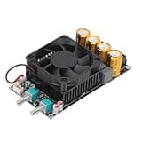 Glaeptio Active Subwoofer Amplifier Board 600W with Low Pass Filter, Single Channel Powered Subwoofer Board for Home Theater, Silent Cooling Fan, Enlarged Heatsink, for Bluetooth O and