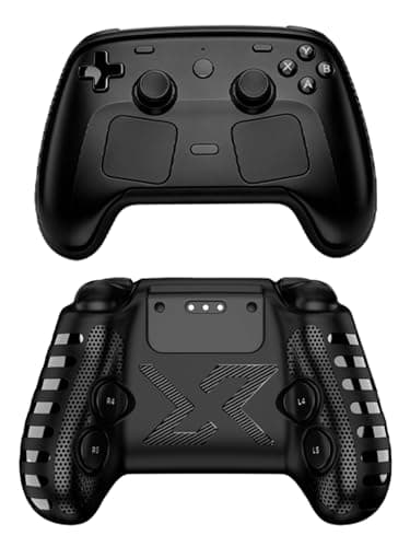 Case for Steam Controller2, WUNIAK Thickened Upgrade Design Scratch Proof Durable Protection Rubber TPU Cover (Black).