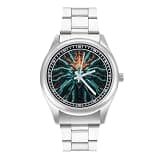 NTVOWPZO Three-Hand Analog Stainless Steel Watches for Men Easy Reader