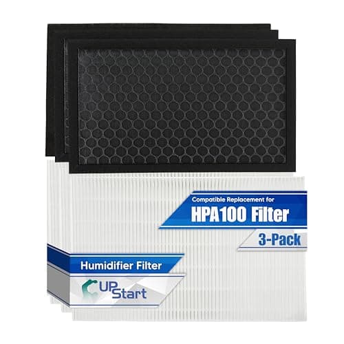 3-Pack HRF-R1 Filter R Kit for Honeywell HPA100 Replacement Filter - Compatible with Honeywell HPA 100 Filters Set HEPA Air Purifier Model HPA-100 with Honeycomb Carbon Filters