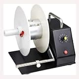High-Speed Automatic Label Rewinding Machine, 1-8 Inches/s, 11-Speed Adjustment, 20-110mm Width, 180mm Diameters, Perfect for Efficient Label Handling