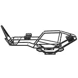 Tgoon RC Roll Cage, Black Cage Frame Body Quality Metal Material 355 mm Firm Structure Metal Made for Axial Scx10 1/10 Rc Crawler Truck Parts
