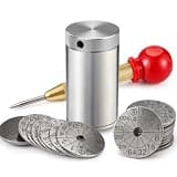 Crypto Seed Phrase Storage, 304 Stainless Steel Mnemonic Backup for 12/18/24-Word Recovery Phrases, Fireproof Waterproof Crypto Wallet Backup Compatible with Ledger, Trezor & MetaMask.