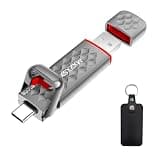 MXZXSX 950GB USB Flash Drive,Up to 550MB/s External SSD Thumb Drive, USB 3.2 + Type C, for iPhone15/16/17, Android Phone, PS4/PS5/MacBook/iPad/SmartTV, Zinc Alloy Body