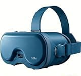 VR Headset for Phone, 3D Family Anti-Blue Eyes Protected HD Lenses, 120° FOV Virtual Reality Headsets VR Goggles for iPhone17/16/15/14/13/12/11, Samsung, Android (Blue)