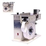 Azcabjie 2 in 1 Semi Automatic 90° Right Angle Corner Labeling Machine, PLC Touch Screen Label Applicator, Speed & Length Adjustable Metal Frame Labeler for Cosmetic Electronics Food Boxes