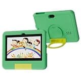 Kids Tablet, 7 inch Android Tablet for Kids, 4GB RAM 32GB ROM 1TB Expand, Toddler Tablets with Parental Control, IPS Screen, Dual Camera, Educational, Games, Shockproof Case for Boys/Girls (Green)