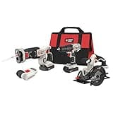 PORTER-CABLE 20V MAX Power Tool Combo Kit, 4-Tool Cordless Power Tool Set with 2 Batteries and Charger (PCCK616L4)