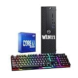 Dell Optiplex 3070 SFF Desktop Computer PC, Core i7-9700 up to 4.70Ghz, 8GB DDR4 RAM 256GB SSD, Keyboard & Mouse, HDMI, DP, Windows 11 Pro (Renewed)
