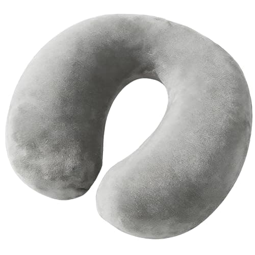 Inflatable Travel Pillow,Blow up Airplane Travel Neck Pillow Compact Small U Shape Headrest Support Cushion for Airplane Train Car Office Travel Essential Flight Pillows for a Long Hauls Sleeping Rest