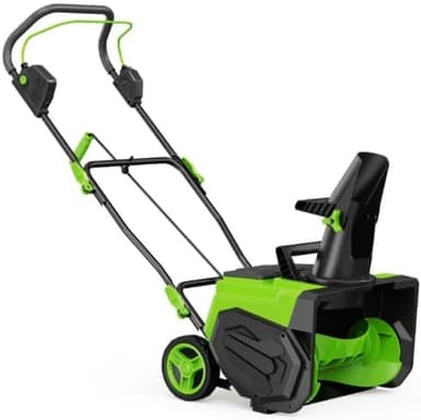 Yardenaler 23-Inch 15 Amp Corded Electric Snow Thrower, Single-Stage Snow Blower with 25ft Throwing Distance, 180° Rotatable Chute, LED Light, 20V AC Snow Blower for Driveway, Sidewalk, Deck